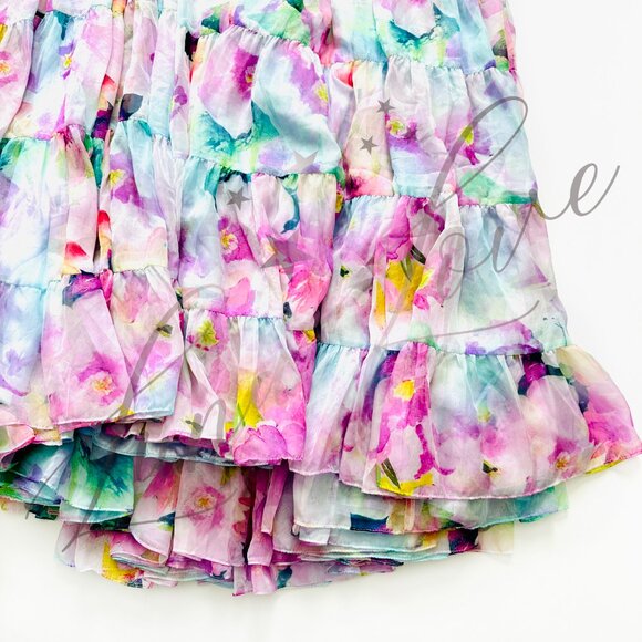 MAC DUGGAL x Anthropologie Asymmetrical Halter-Neck Tiered Gown (size 2) NWT - Picture 6 of 12